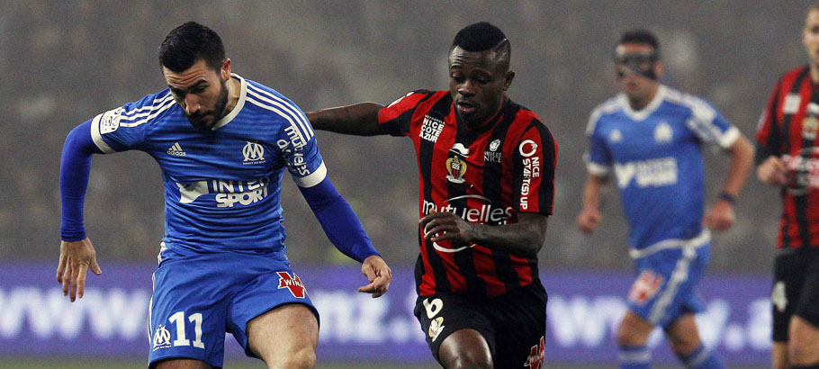 Jean Michael SERI / Romain ALESSANDRINI - 14.02.2016 - Nice / Marseille - 26eme journee de Ligue 1 Photo : JC Magnenet / Icon Sport *** Local Caption ***