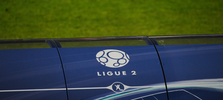 Ligue 2 logo during the French Ligue 2 match between Creteil v Evian at Stade Dominique Duvauchelle on March 11, 2016 in Creteil, France.