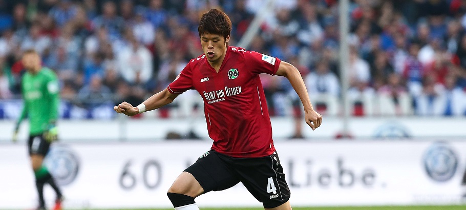 Hiroki Sakai - 13.09.2014 - Hanovre / Hambourg - 3eme journee de Bundesliga Photo : Firo / Icon Sport *** Local Caption ***