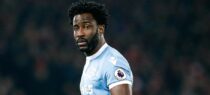 Stoke City's Wilfried Bony in action during the Premier League match at Anfield, Liverpool. Photo : Martin Rickett/ PA /Icon Sport