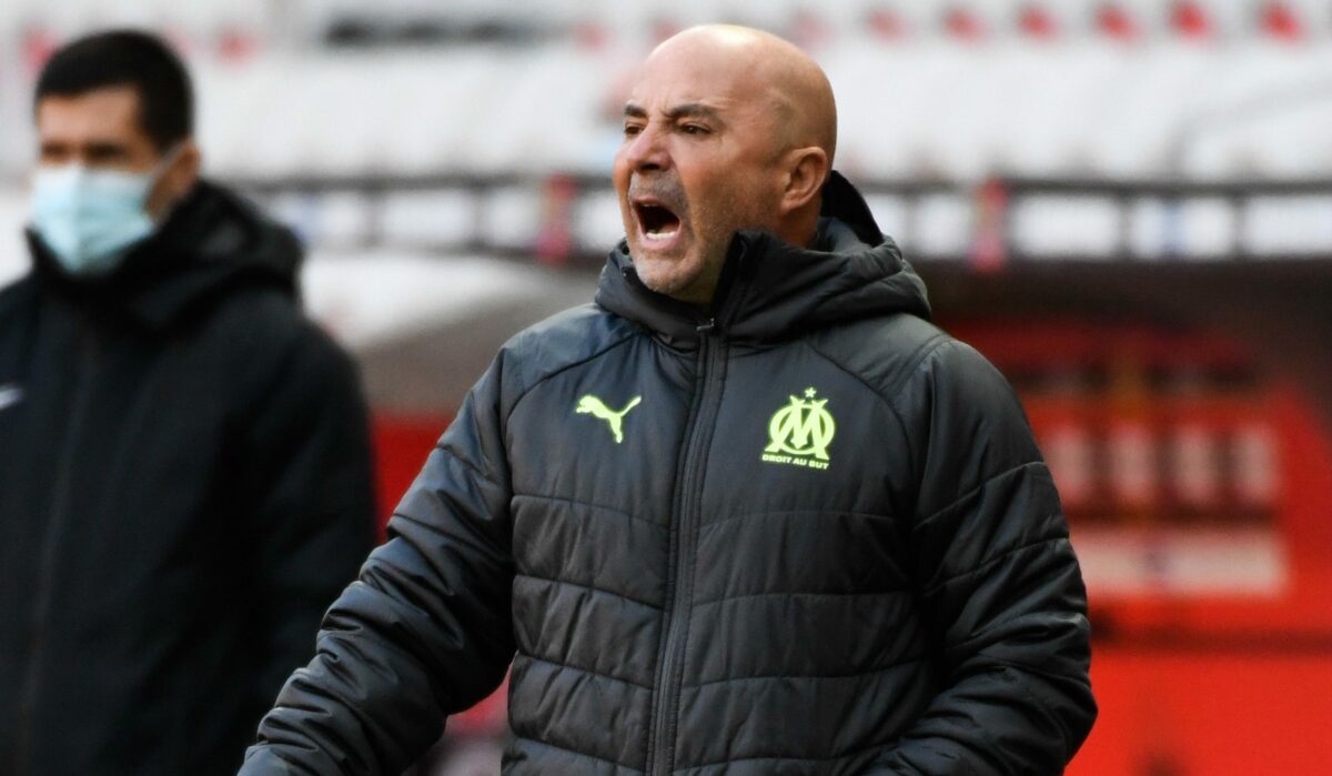 Jorge Sampaoli lors du match Nice OM