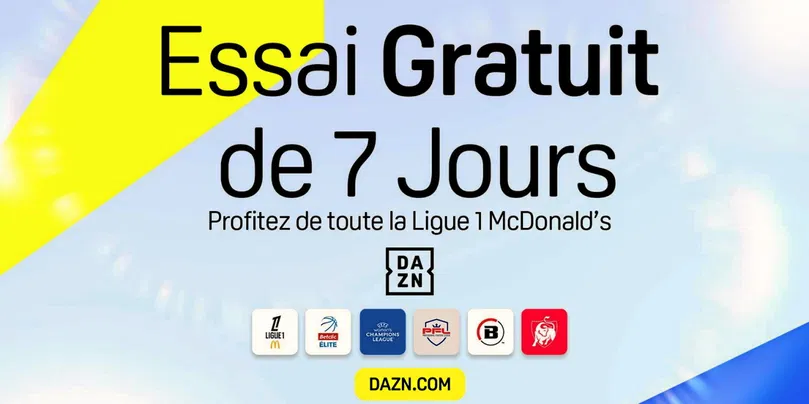 DAZN offre 7 jours d'essai gratuit