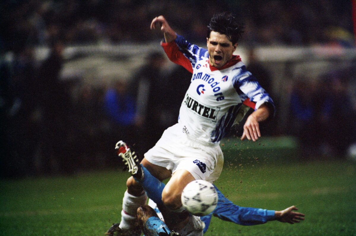 Laurent Fournier - 18.12.1992 - Paris Saint Germain / Marseille - Division 1 Photo : Alain Gadoffre / Icon Sport